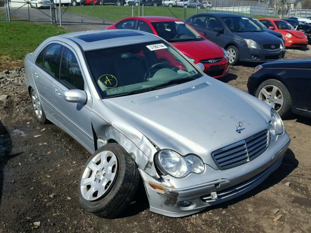 WDBRF92H56F744775 - 2006 MERCEDES-BENZ C GENERATI SILVER photo 1