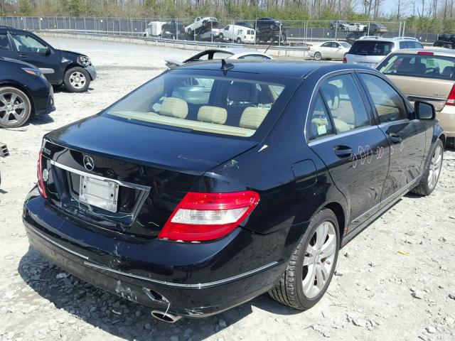 WDDGF54X88R006532 - 2008 MERCEDES-BENZ C 300 BLACK photo 4