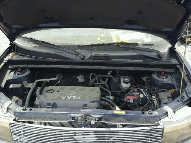 JTLKT324840165676 - 2004 TOYOTA SCION XB BLUE photo 7