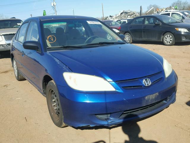 2HGES16374H619009 - 2004 HONDA CIVIC DX V BLUE photo 1