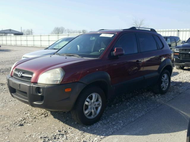 KM8JN72D77U540779 - 2007 HYUNDAI TUCSON SE MAROON photo 2