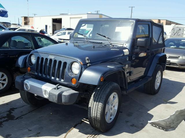 1J4FA54168L524345 - 2008 JEEP WRANGLER S GRAY photo 2