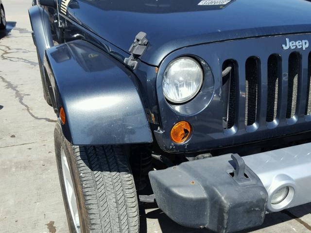 1J4FA54168L524345 - 2008 JEEP WRANGLER S GRAY photo 9