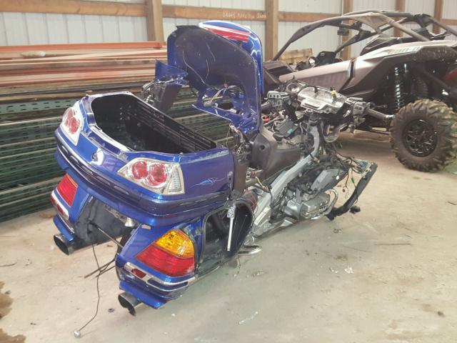 1HFSC47491A001259 - 2001 HONDA GL1800 A BLUE photo 4