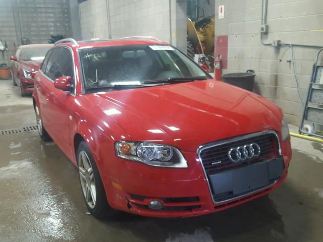 WAUKF78E37A259129 - 2007 AUDI A4 2.0T AV RED photo 1