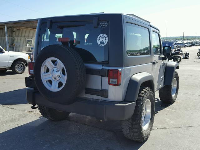 1C4AJWAG8EL252679 - 2014 JEEP WRANGLER S GRAY photo 4