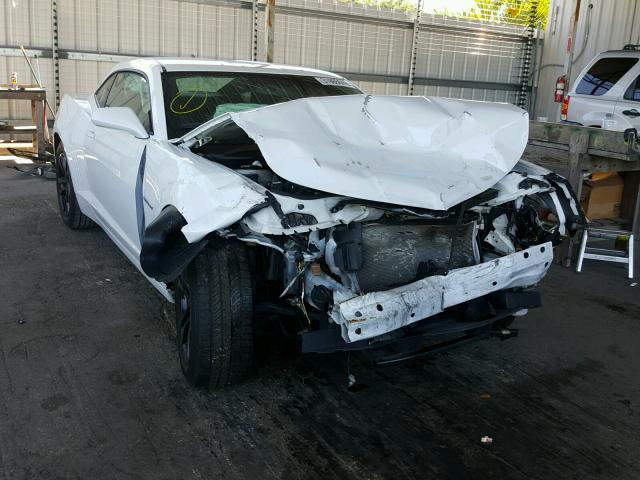 2G1FB1E37F9257113 - 2015 CHEVROLET CAMARO LS WHITE photo 1