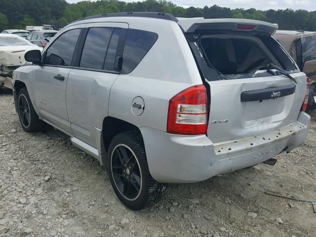 1J4FF47B99D200737 - 2009 JEEP COMPASS SP SILVER photo 3