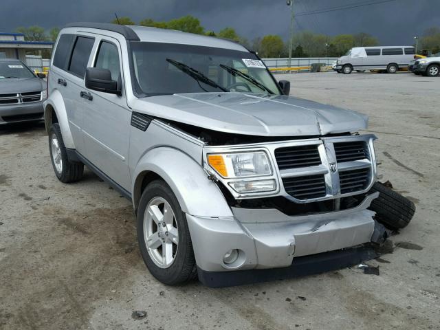 1D8GU58KX7W714605 - 2007 DODGE NITRO SLT SILVER photo 1