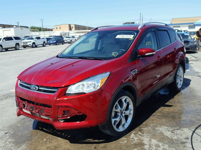 1FMCU0JX5FUC31762 - 2015 FORD ESCAPE TIT RED photo 2