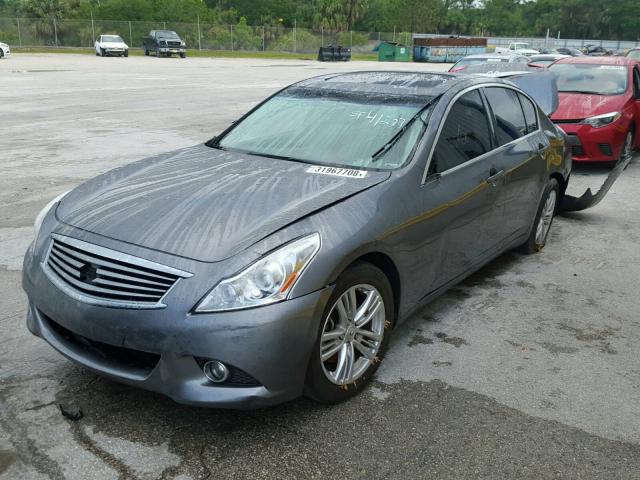 JN1CV6APXDM725622 - 2013 INFINITI G37 BASE GRAY photo 2