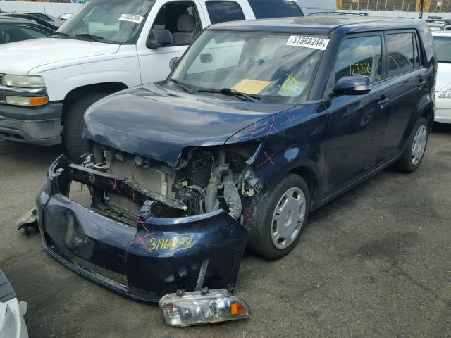 JTLKE50E881051081 - 2008 TOYOTA SCION XB BLUE photo 2