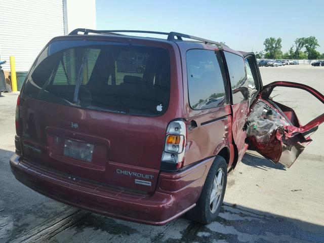 1GNDV13E52D279674 - 2002 CHEVROLET VENTURE LU RED photo 4