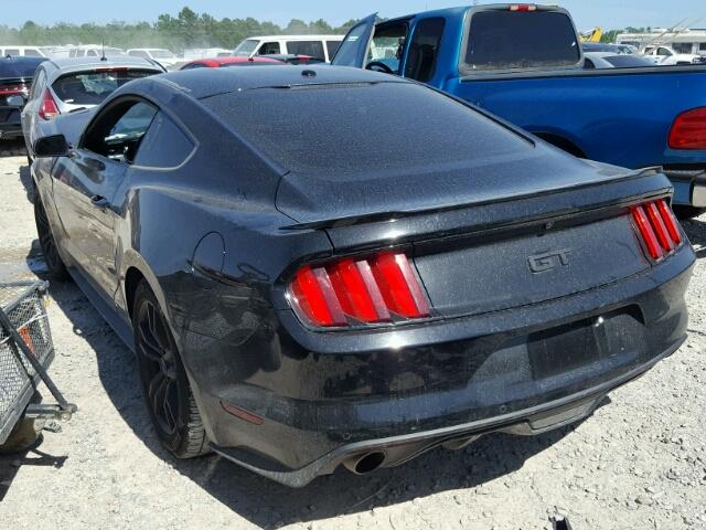 1FA6P8CF8H5344250 - 2017 FORD MUSTANG GT BLACK photo 3