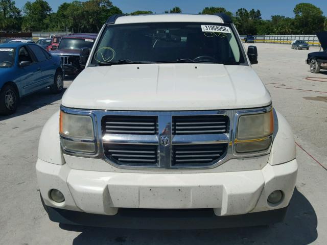 1D8GU58K07W613153 - 2007 DODGE NITRO SLT WHITE photo 9