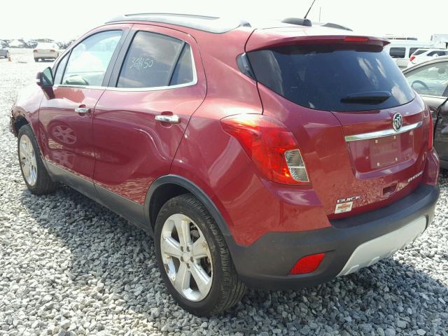 KL4CJASB5FB056344 - 2015 BUICK ENCORE RED photo 3