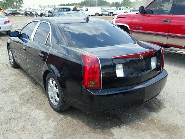 1G6DM577X40110536 - 2004 CADILLAC CTS BLACK photo 3