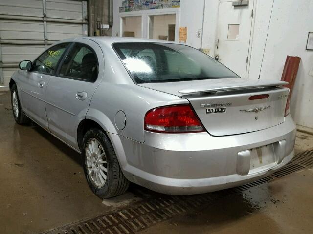 1C3EL56R85N683161 - 2005 CHRYSLER SEBRING SILVER photo 3