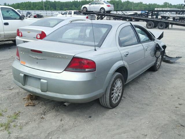 1C3EL56R64N301241 - 2004 CHRYSLER SEBRING LX GREEN photo 4