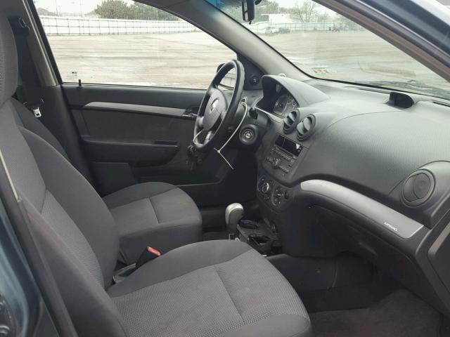 KL1TD5DEXBB142164 - 2011 CHEVROLET AVEO LS GREEN photo 5