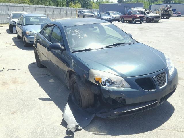 1G2ZF58B574210142 - 2007 PONTIAC G6 VALUE L GREEN photo 1