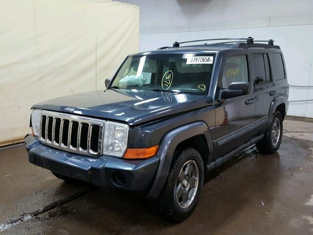 1J8HH48K08C161606 - 2008 JEEP COMMANDER BLUE photo 2
