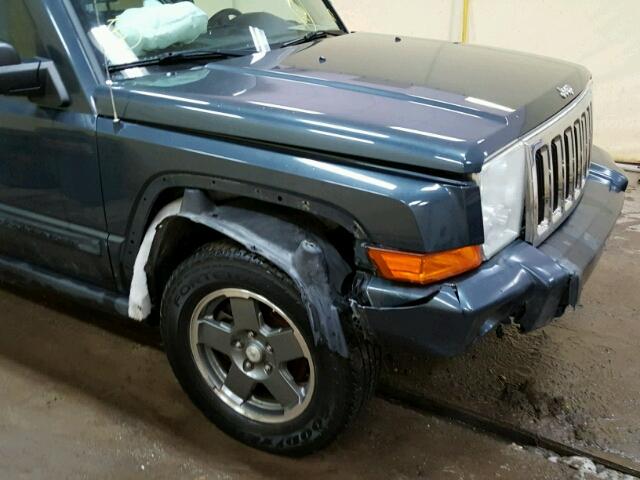 1J8HH48K08C161606 - 2008 JEEP COMMANDER BLUE photo 9