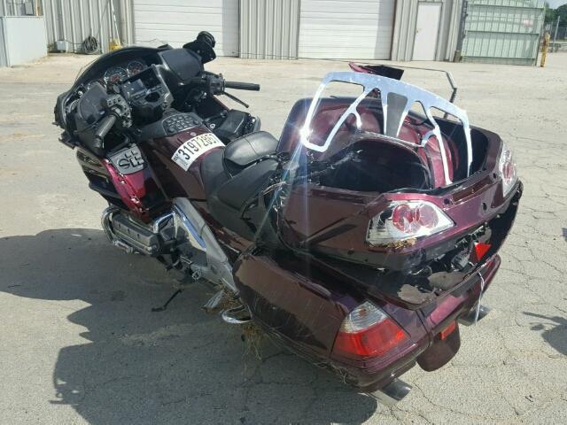 1HFSC47H77A601256 - 2007 HONDA GL1800 BURGUNDY photo 3