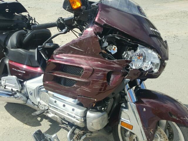 1HFSC47H77A601256 - 2007 HONDA GL1800 BURGUNDY photo 9