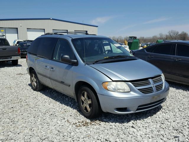 1D4GP45R36B741607 - 2006 DODGE CARAVAN SX BLUE photo 1