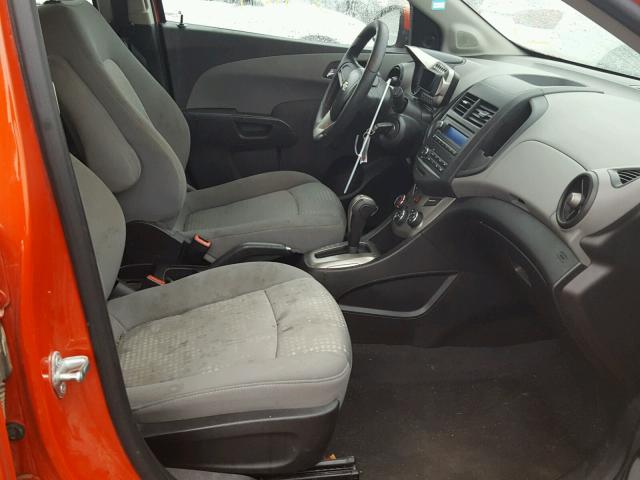 1G1JA6SH7C4133786 - 2012 CHEVROLET SONIC LS ORANGE photo 5
