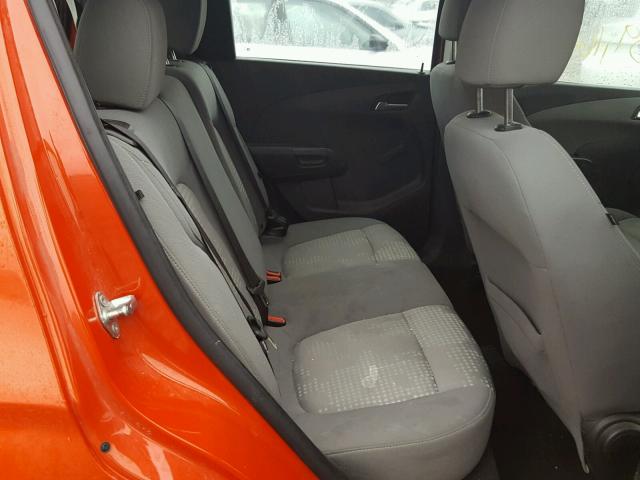 1G1JA6SH7C4133786 - 2012 CHEVROLET SONIC LS ORANGE photo 6