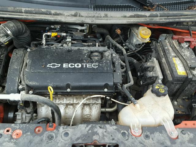 1G1JA6SH7C4133786 - 2012 CHEVROLET SONIC LS ORANGE photo 7