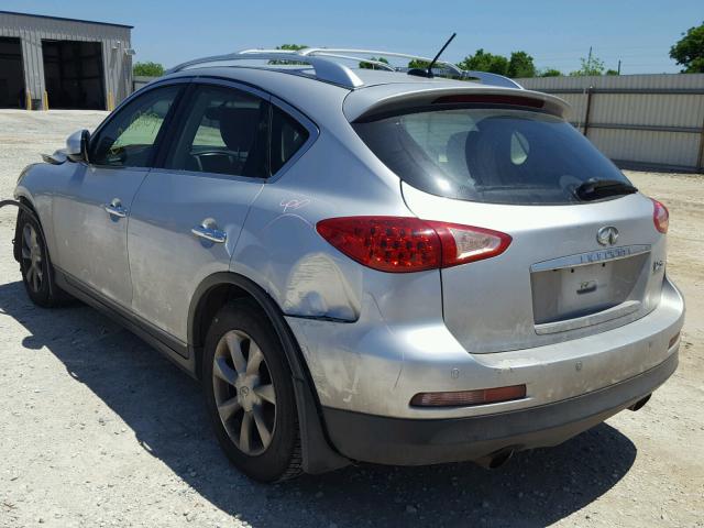 JNKAJ09F88M361052 - 2008 INFINITI EX35 BASE SILVER photo 3