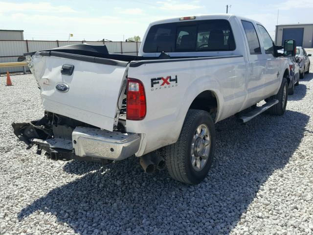 1FT8W3BT4BEA67247 - 2011 FORD F350 SUPER WHITE photo 4