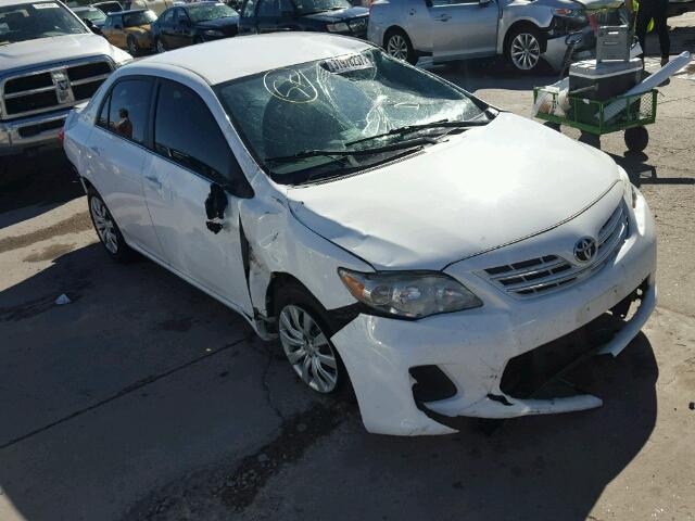 5YFBU4EE5DP090928 - 2013 TOYOTA COROLLA BA WHITE photo 1