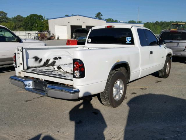 1B7GL22X8YS529692 - 2000 DODGE DAKOTA WHITE photo 4