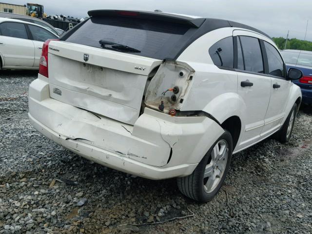 1B3HB48B77D534613 - 2007 DODGE CALIBER SX WHITE photo 4