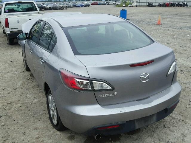 JM1BL1VG1B1454864 - 2011 MAZDA 3 I SILVER photo 3