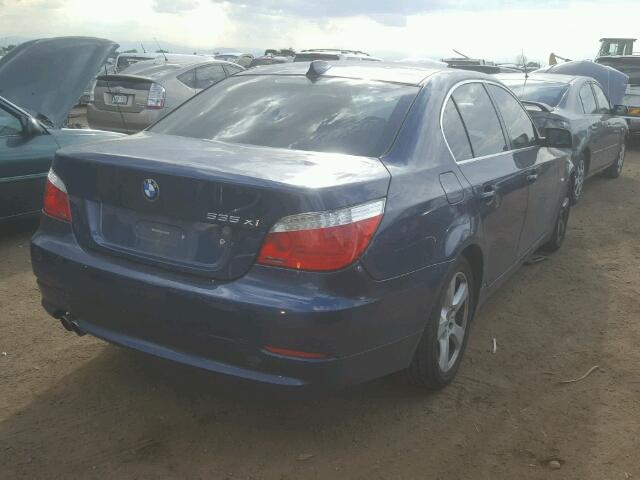 WBANV93508C131195 - 2008 BMW 535XI BLUE photo 4