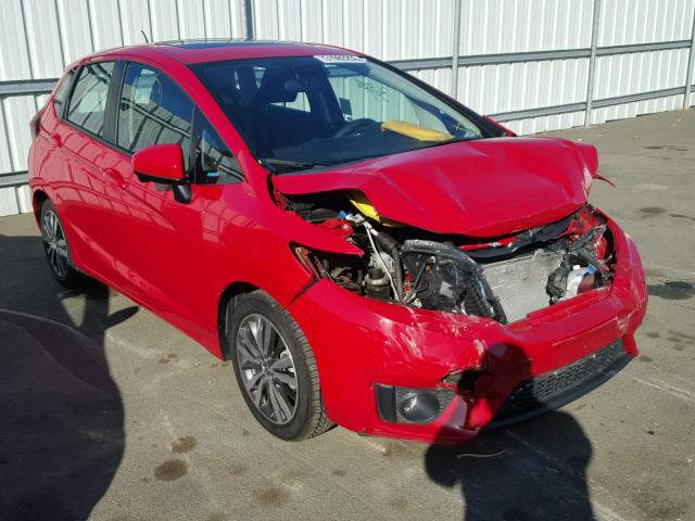 3HGGK5H89FM716225 - 2015 HONDA FIT EX RED photo 1