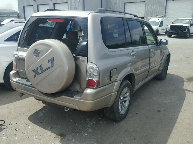 JS3TY92V144104936 - 2004 SUZUKI XL7 EX BEIGE photo 4