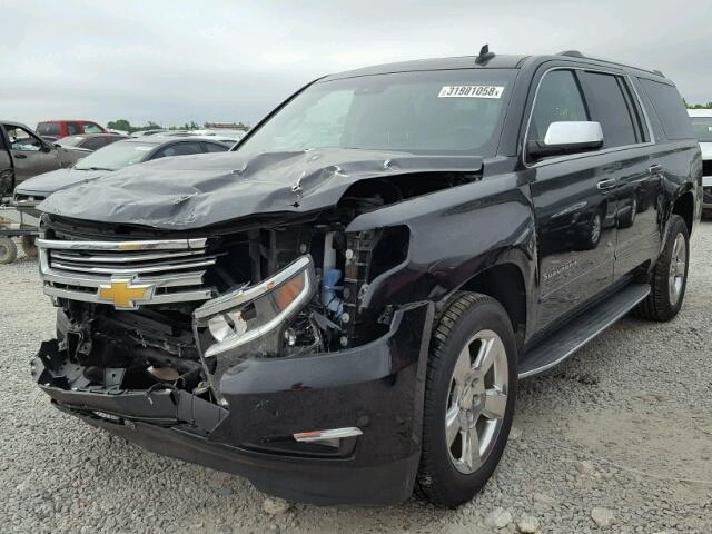 1GNSKJKC6GR296347 - 2016 CHEVROLET SUBURBAN K BLACK photo 2