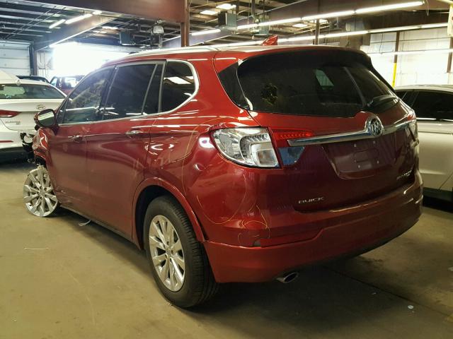 LRBFX2SA6JD009852 - 2018 BUICK ENVISION E RED photo 3