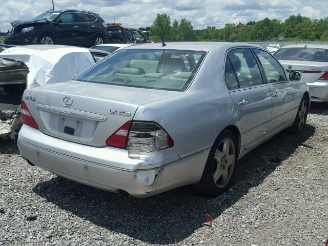 JTHBN36F550177110 - 2005 LEXUS LS 430 SILVER photo 4