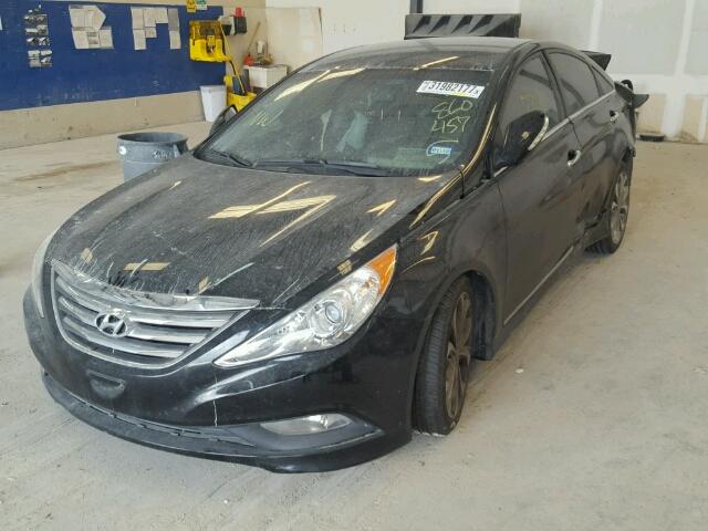 5NPEC4AC4EH860457 - 2014 HYUNDAI SONATA SE BLACK photo 2