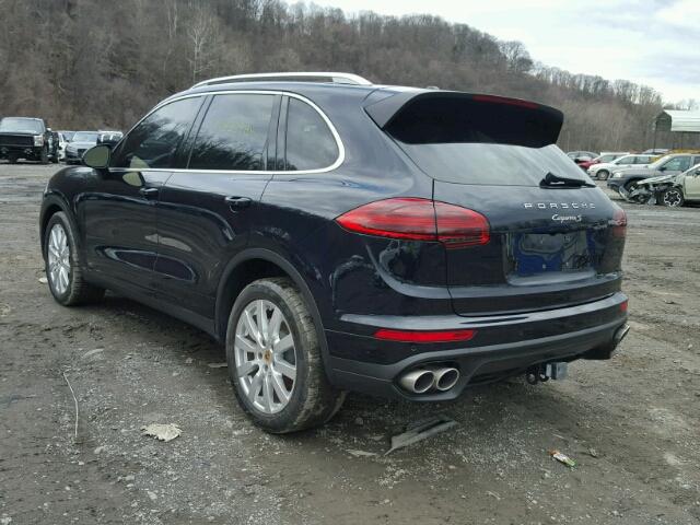 WP1AB2A2XGLA94311 - 2016 PORSCHE CAYENNE S BLUE photo 3