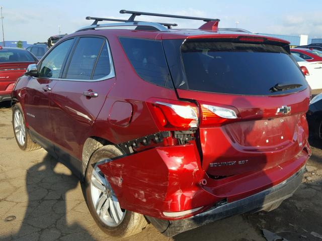 2GNAXWEX2J6197438 - 2018 CHEVROLET EQUINOX PR RED photo 3