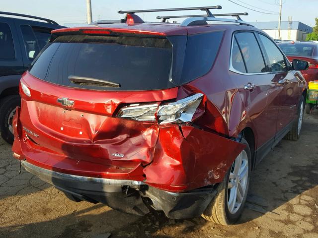 2GNAXWEX2J6197438 - 2018 CHEVROLET EQUINOX PR RED photo 4