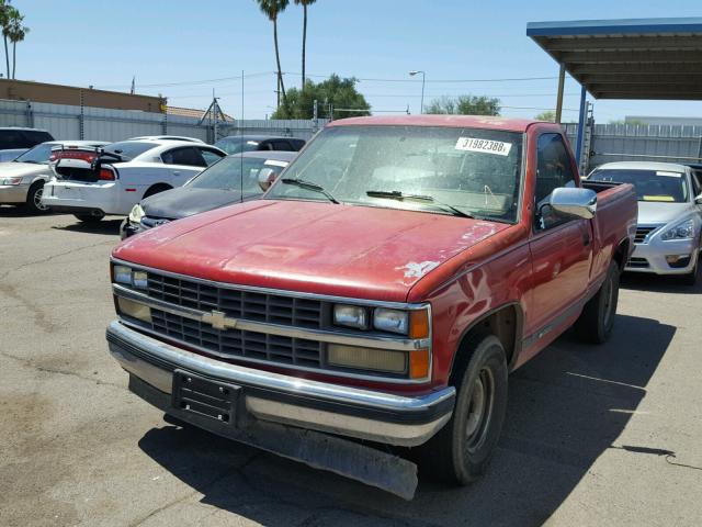 1GCDC14Z0KZ170672 - 1989 CHEVROLET GMT-400 C1 RED photo 2